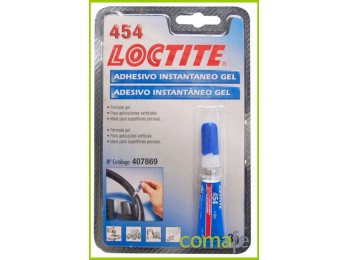 Adhesivo loctite gel 454 3gr.