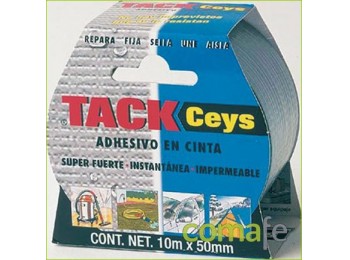Cinta americana tack 10mt.negr