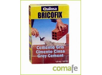 Cemento gris bricofix 1,5 kg.