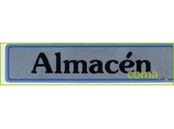 Placa ´almacen´ aluminio a21