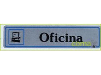 Placa ´oficina´ aluminio a-16