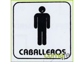 Placa pictograma´caballeros´p6