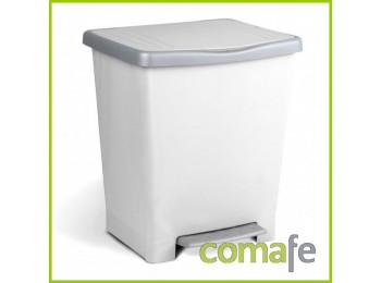 Cubo pedal 22 lt.blanco 10141