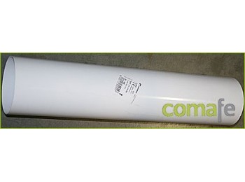 Tubo aluminio blanco100mm.50cm