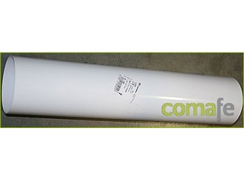 Tubo aluminio blanco 100mm.1mt