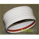 Manguito union 100mm.alum.blan