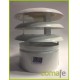 Sombrerete aluminio blan.111mm