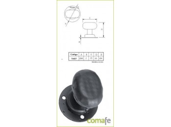 Manivela pomo oval 60 mm.73157