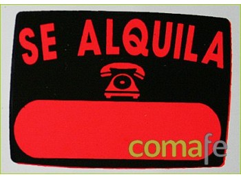 Cartel´se alquila´radian.50x70