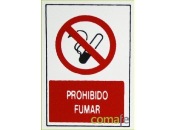 Placa´prohibido fumar´30x20 h2