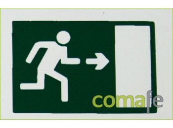 Placa f/luminiscen.puerta dcha