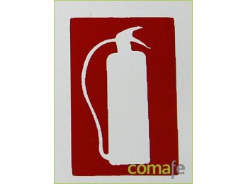 Placa f/luminiscente  extintor