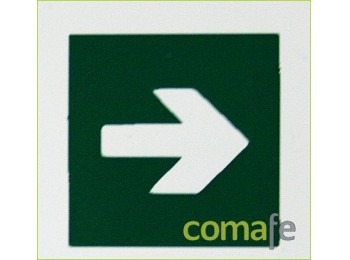 Placa f/lumin.flecha dcha pequ