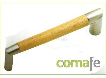 Tirador haya cromo mate123-128