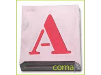 Abecedario chapa aluminio 40