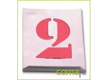 Numeracion chapa aluminio 40mm