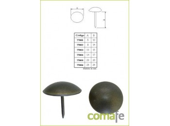 Tachuela bronce.14x17mm.1000pz