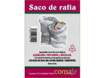 Saco escombro rafia 50x80-10pz