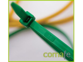 Brida 2,5x100 verde 100 pzas.