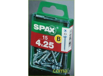 Tornillo spax galv.3,5x25 15pz