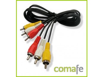Cable 3 rca m-m 1.2mt av0711e
