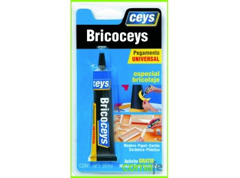 Pegamento univ.bricoceys 30ml.