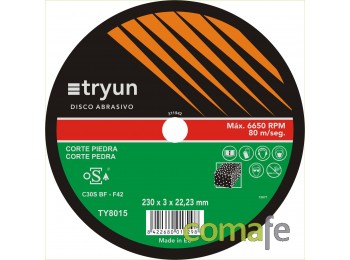 Disco corte piedra tryun 178x3