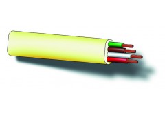 Cable telef.4polos 25mt