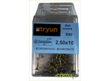 Tornillo bic.2,50x10 24573/40p
