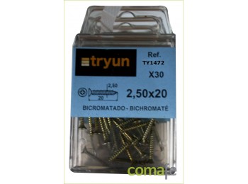 Tornillo bic.2,50x20 24575/30p