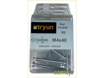 Tornillo c/c.z.m4x40 27241/6pz
