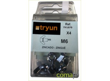 Tuerca mariposa z.m6 2860/4pz.