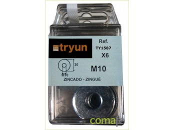Arandela plana z.m10 28764/6pz