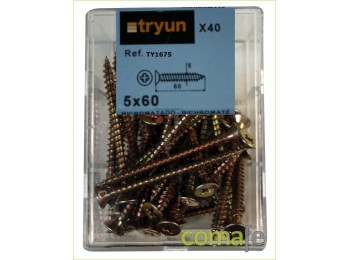 Tornillo ma.b.5x60 43455/40pz.