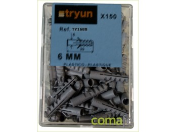 Taco polietile.6mm.43522/150pz