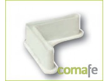Pie plastico blanco p/40 4pz.