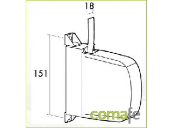 Recogedor mini marfil/beig c18
