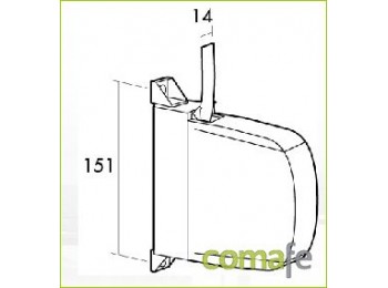 Recogedor mini blan/pint.c-14