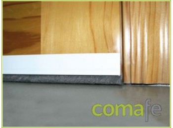 Burlete pvc poroso 1 mt.blanco