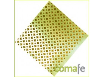 Chapa aluminio 2x1x05mm oro