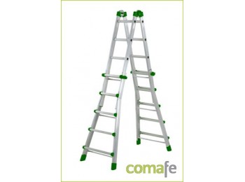 Escalera multiuso aluminio 10+