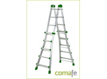 Escalera multiuso aluminio 12+