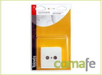 Base tv empotrar 2 tomas 4301