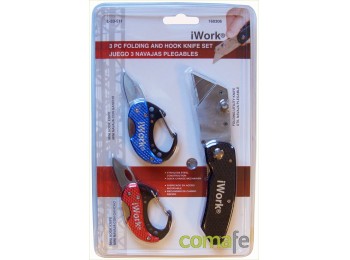 Cutter+2 navajas mini c/gancho