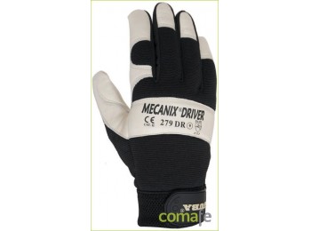 Guante piel mecanix be/ne m08