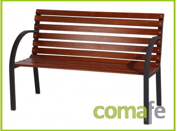 Banco jardin lamas madera 122x