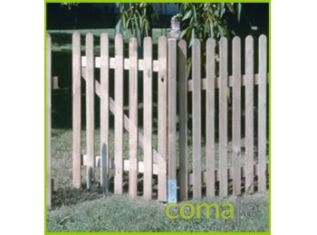 Puerta valla madera 80x100cm i