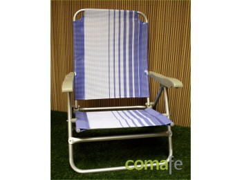 Silla plegable aluminio blanca