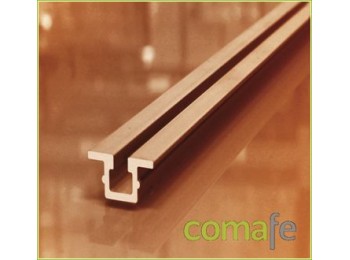 Riel embutido aluminio cxal 3m