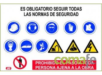 Cartel pvc 100x70cm combinado